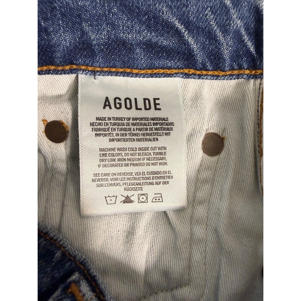 Agolde Pinch Waist High Rise Kick Size 28 Cut 4837 - Picture 6 of 16